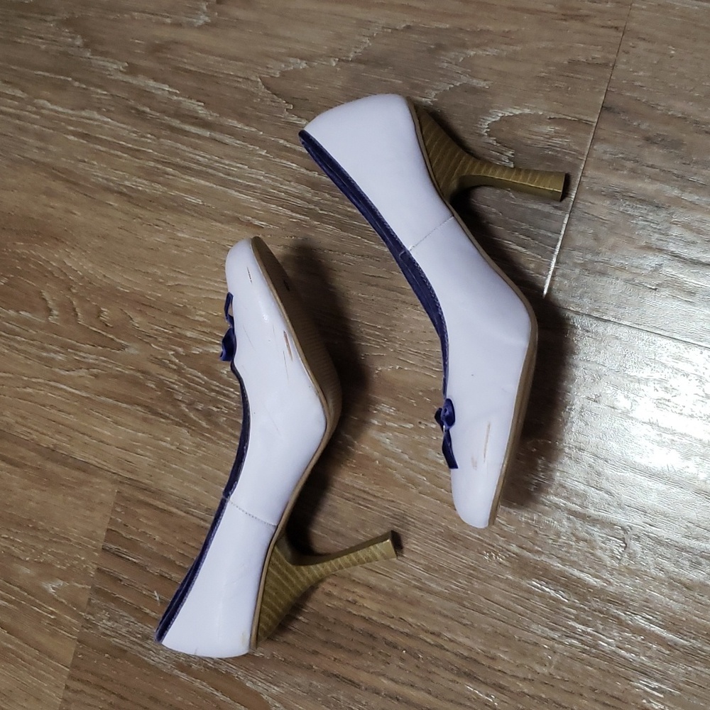 (7.5) Roberto Vianni Pastel Velvet Trim Jewel Tone Bow Accent - Picture 12 of 17
